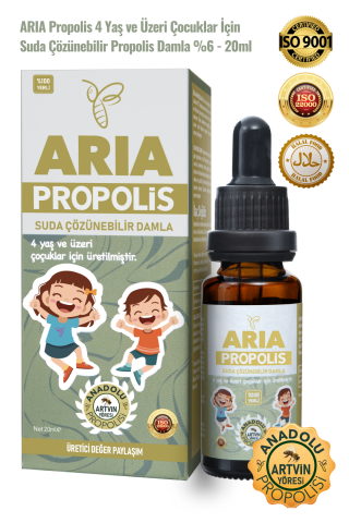 4 Yaş ve Üzeri Çocuklar İçin Suda Çözünebilir Propolis Damla %6 - 20ml
